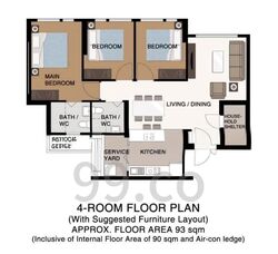Blk 568C Champions Green (Woodlands), HDB 4 Rooms #615851031